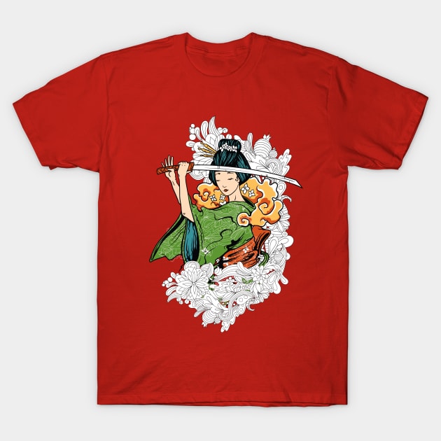 Geisha Sword T-Shirt by Verboten